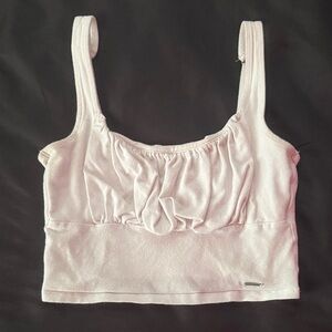 Hollister Cream Sleeveless Top